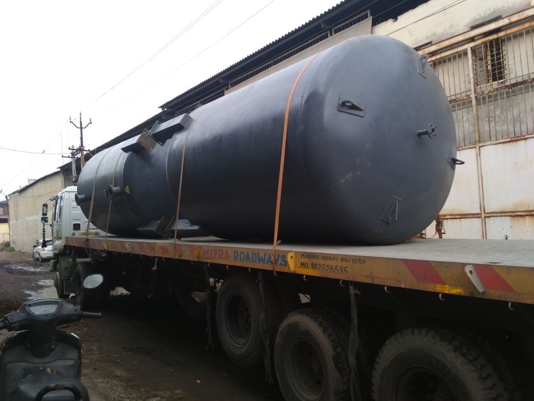 Industrial vessel prepared for transport — Aircon Industries manufacturing gallery